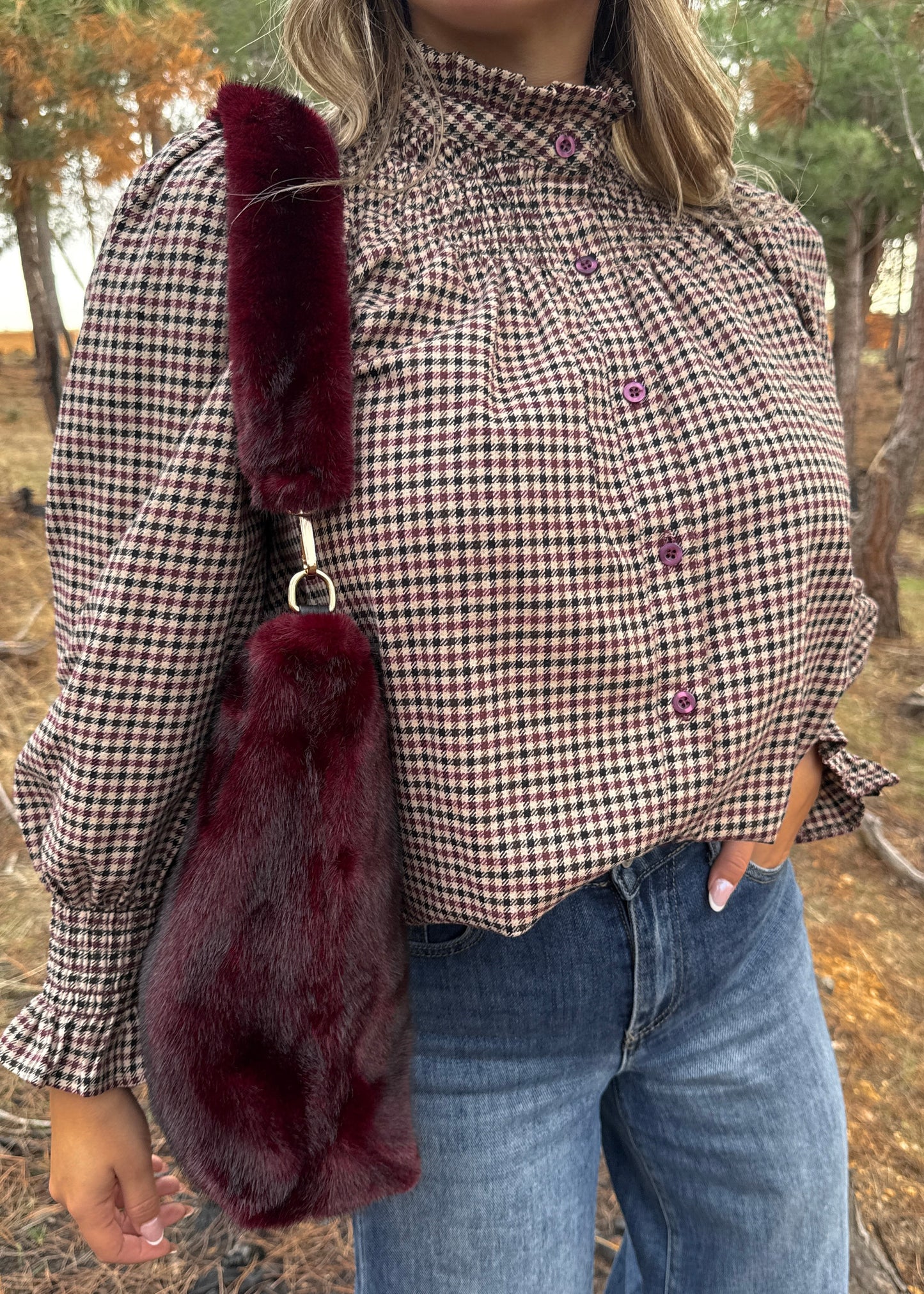 Camisa Londres Burdeos