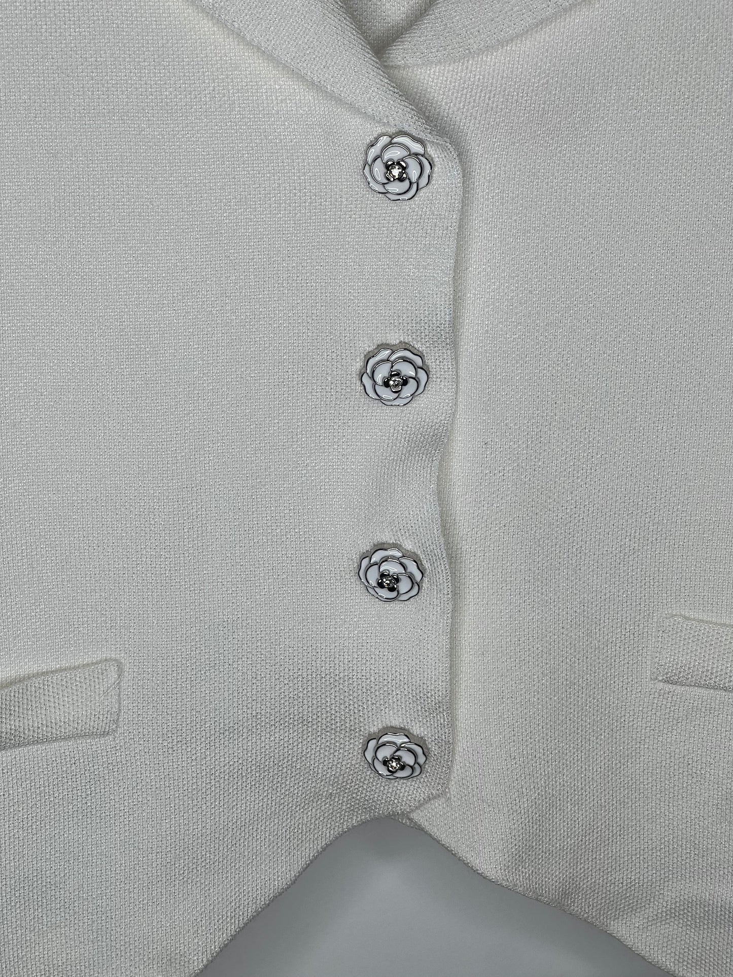 Chaleco flor Blanco