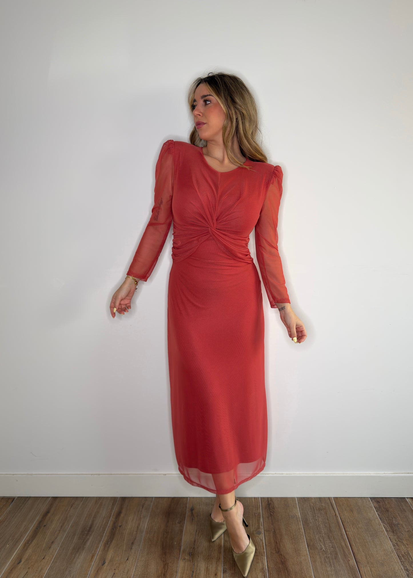 Vestido Leonor Teja
