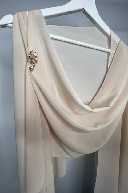 Broche flor anacarada