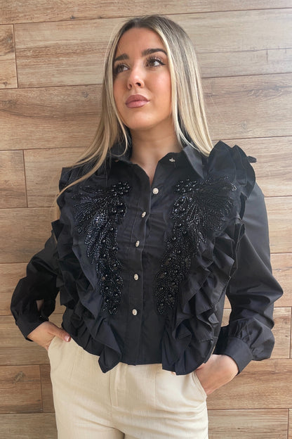 Camisa Fantasía negra