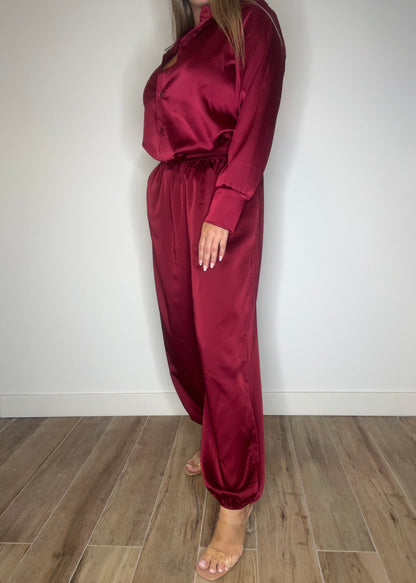 Pantalón Bombacho Burdeos