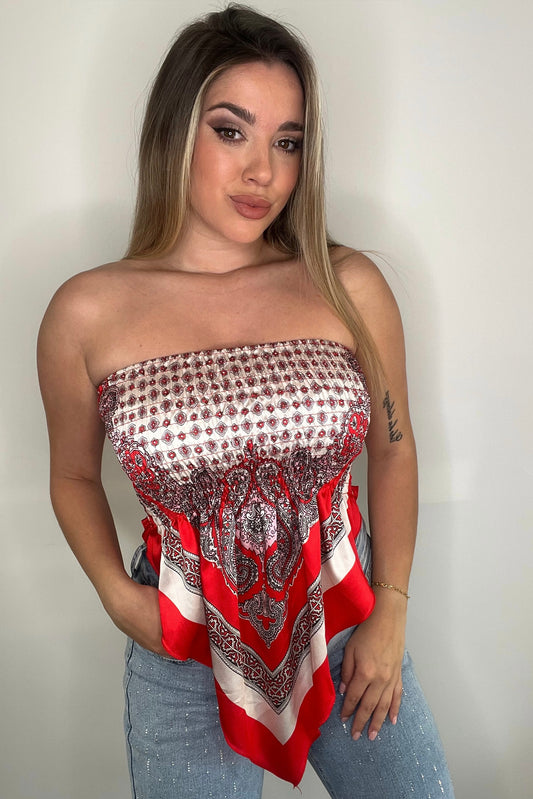 Top Hannah Rojo