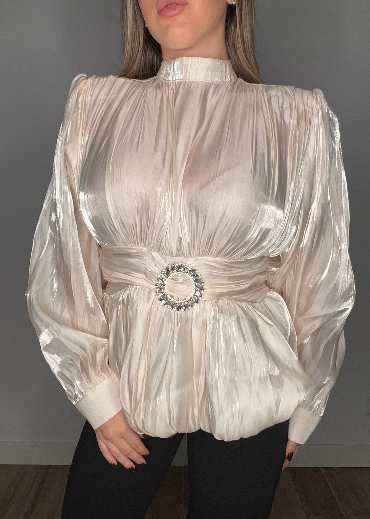 Blusa Broche Blanca