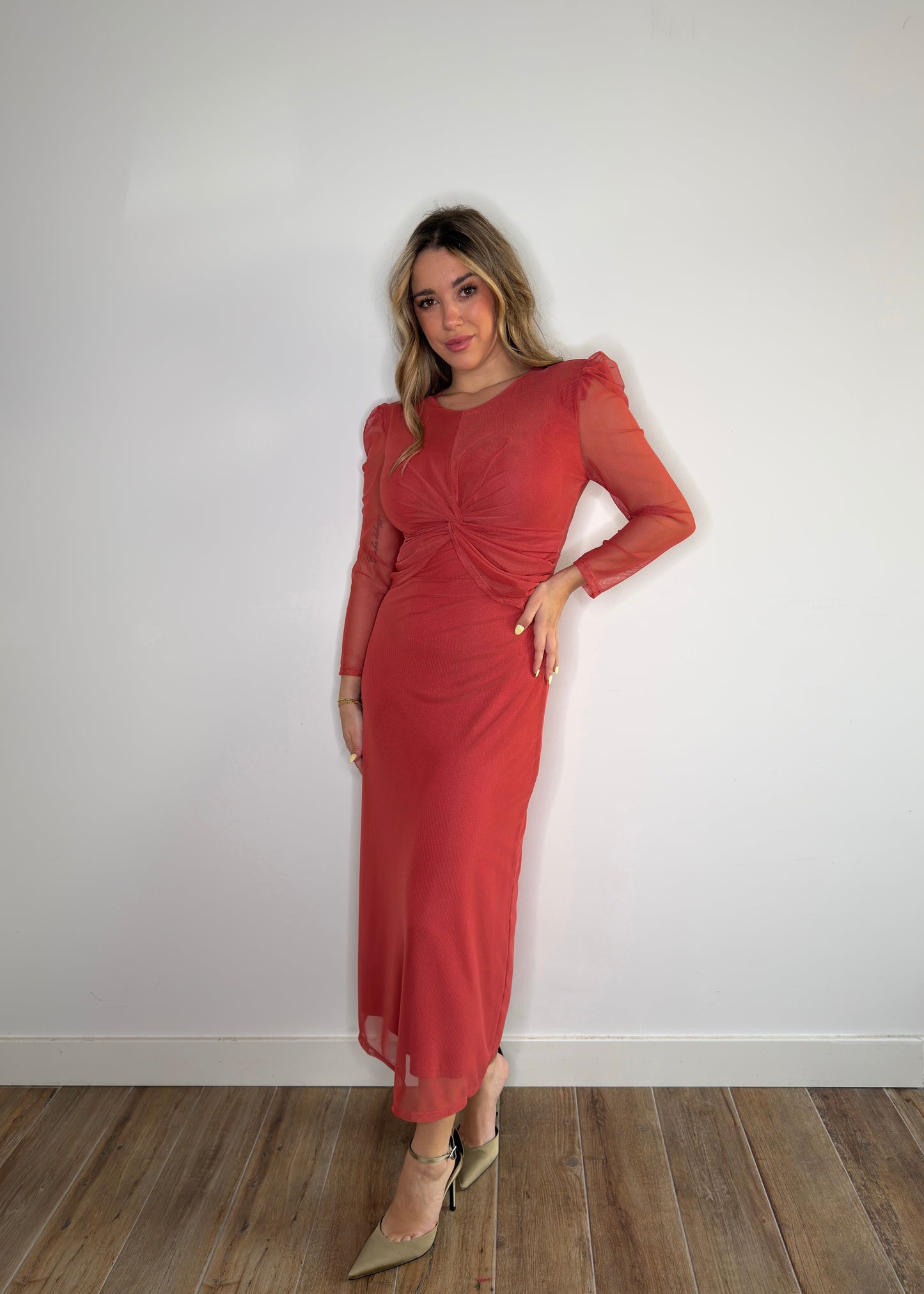 Vestido Leonor Teja