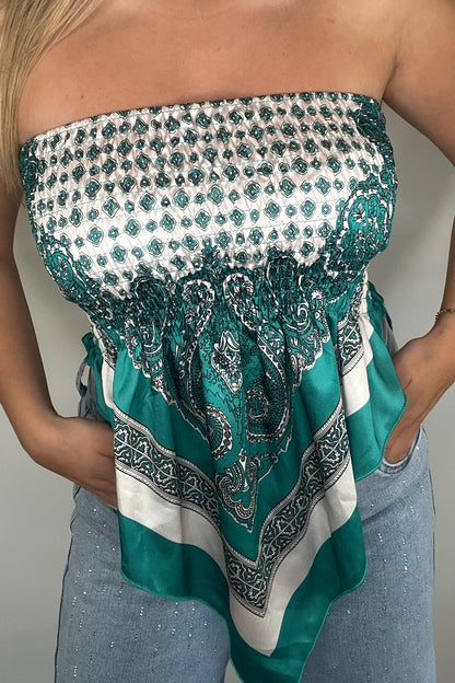 Top Hannah Verde agua