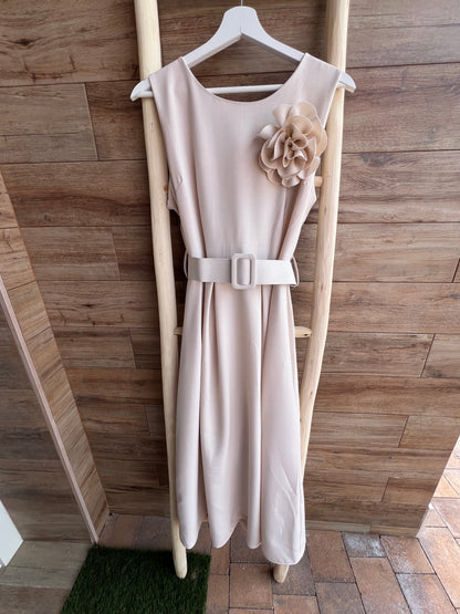 Vestido Elisa Beige