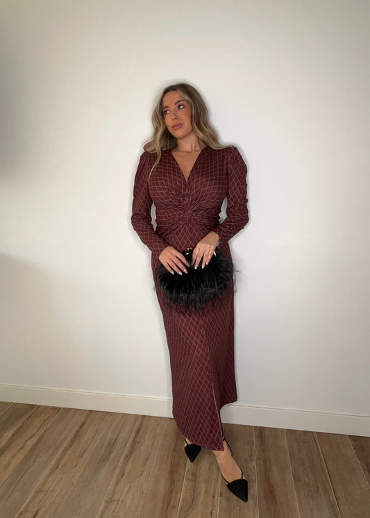 Vestido Aurora Burdeos