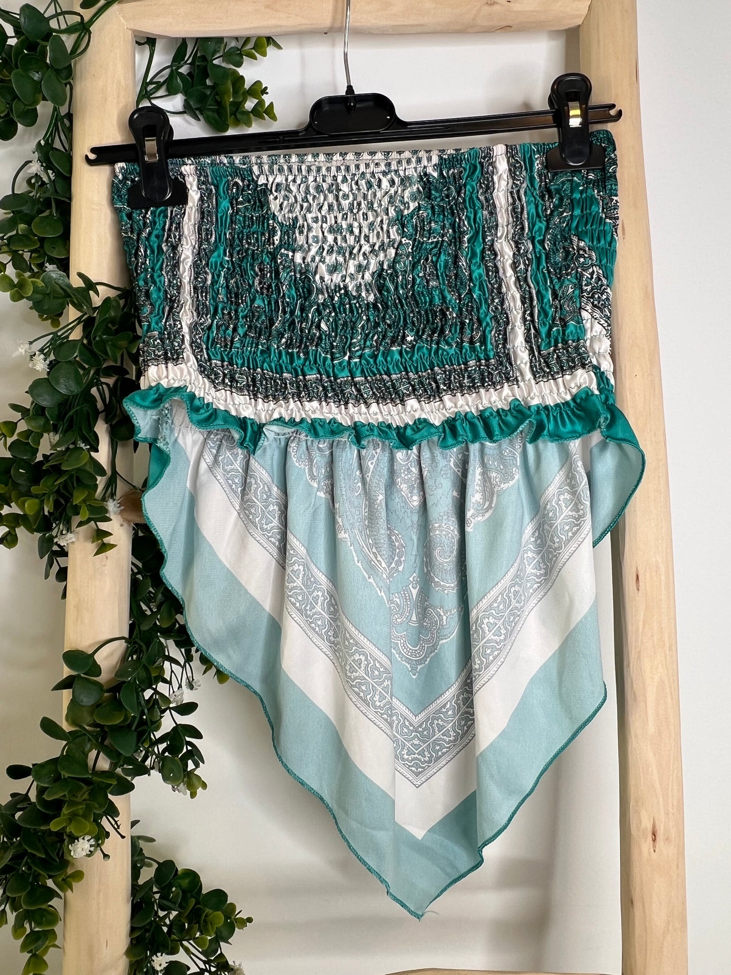 Top Hannah Verde agua
