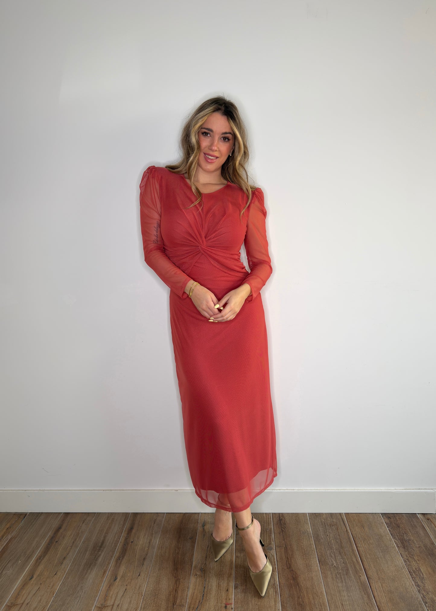 Vestido Leonor Teja