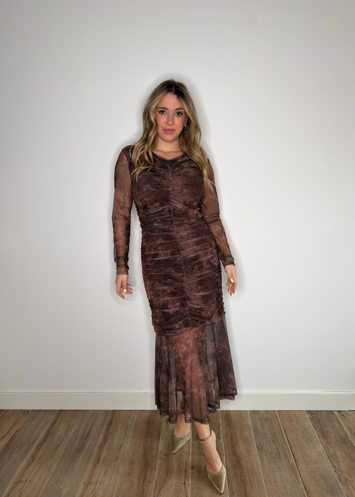 Vestido Úrsula Marrón