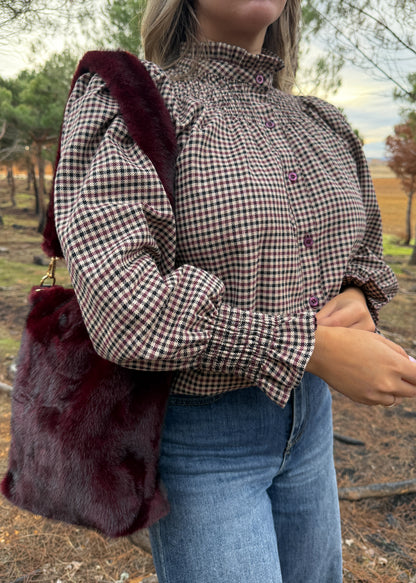 Camisa Londres Burdeos