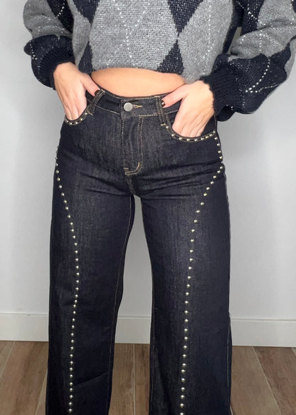 VAQUERO WIDE LEG TACHUELA