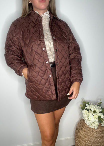 Chaqueta acolchada - Marrón
