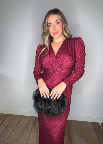 Vestido Aurora Granate