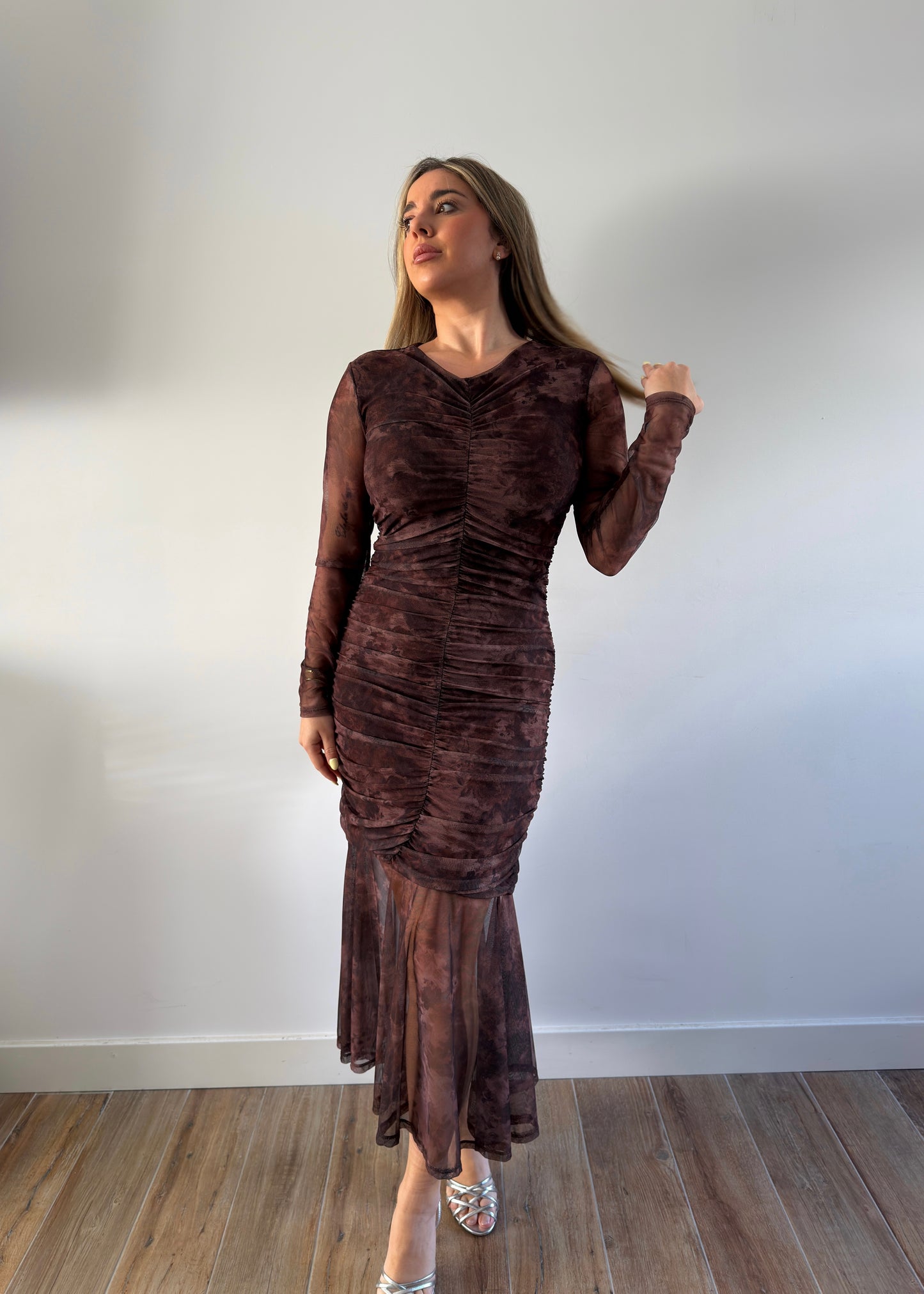Vestido Úrsula Marrón