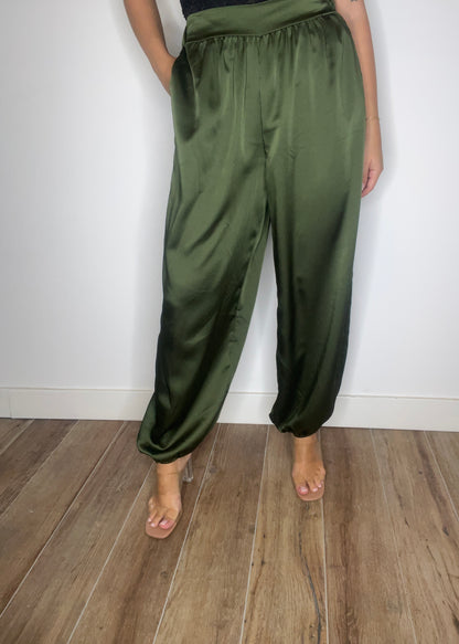 Pantalón Bombacho Verde Oliva