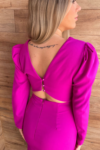 Vestido Fajín rosa