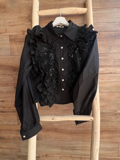 Camisa Fantasía negra