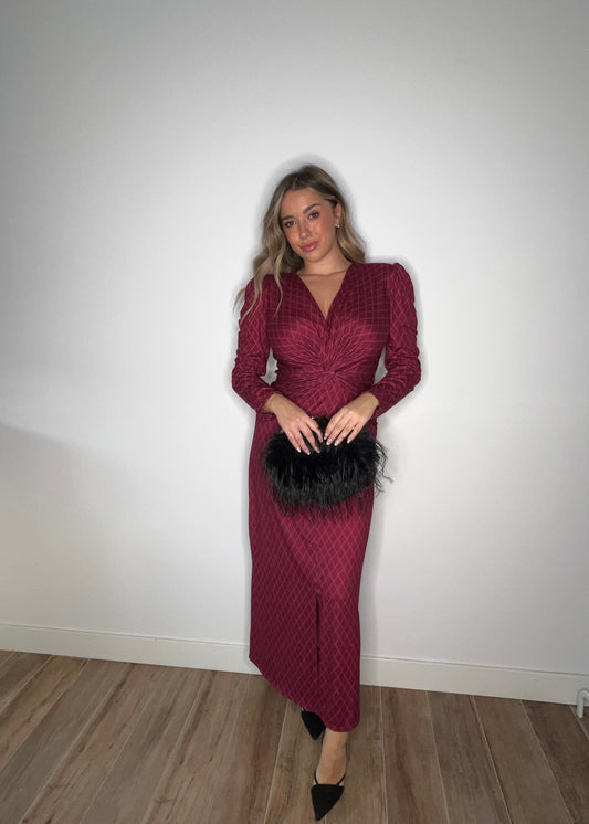 Vestido Aurora Granate