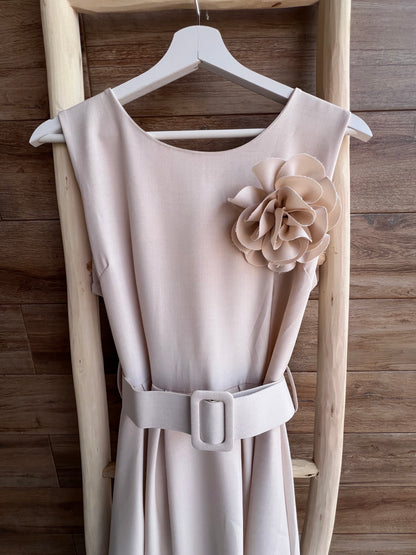 Vestido Elisa Beige