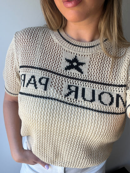Camiseta crochet AMOUR