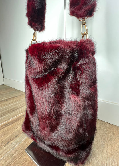 Bolso Pelo Burdeos