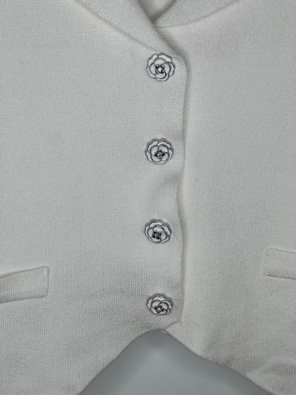 Chaleco flor Blanco