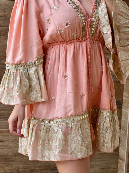 Vestido Boho Coral