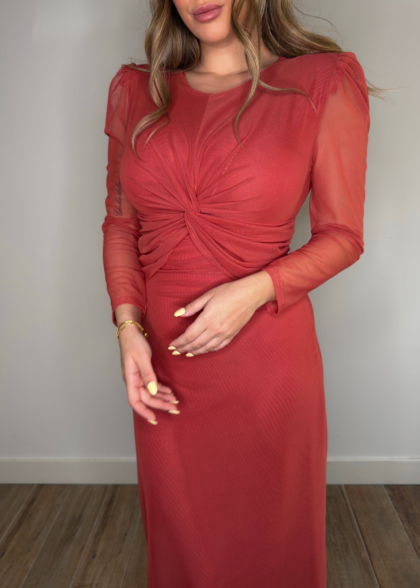 Vestido Leonor Teja