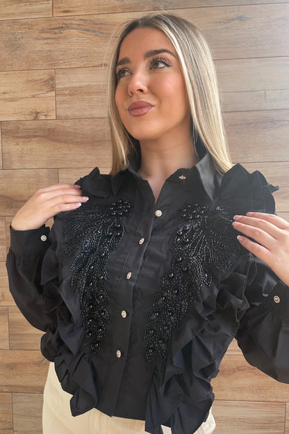 Camisa Fantasía negra