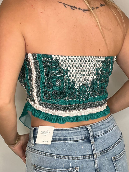 Top Hannah Verde agua