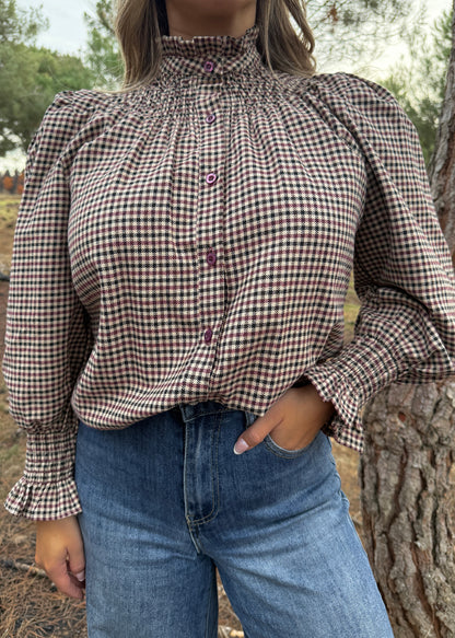 Camisa Londres Burdeos